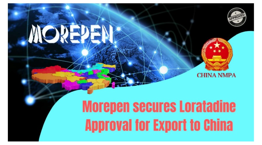 Morepen secures Loratadine approval for export to China